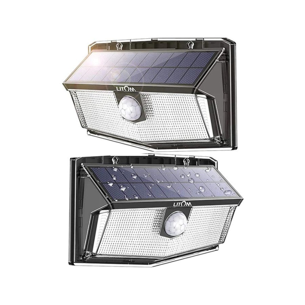 Litom Solar Led Wall Light Set of 2 with Motion Sensor