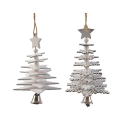 Decoris Hanging Plywood Tree with Bead - 2 Assorted