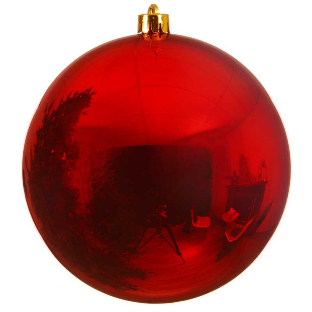 Decoris Shatterproof Bauble 20cm - Christmas Red