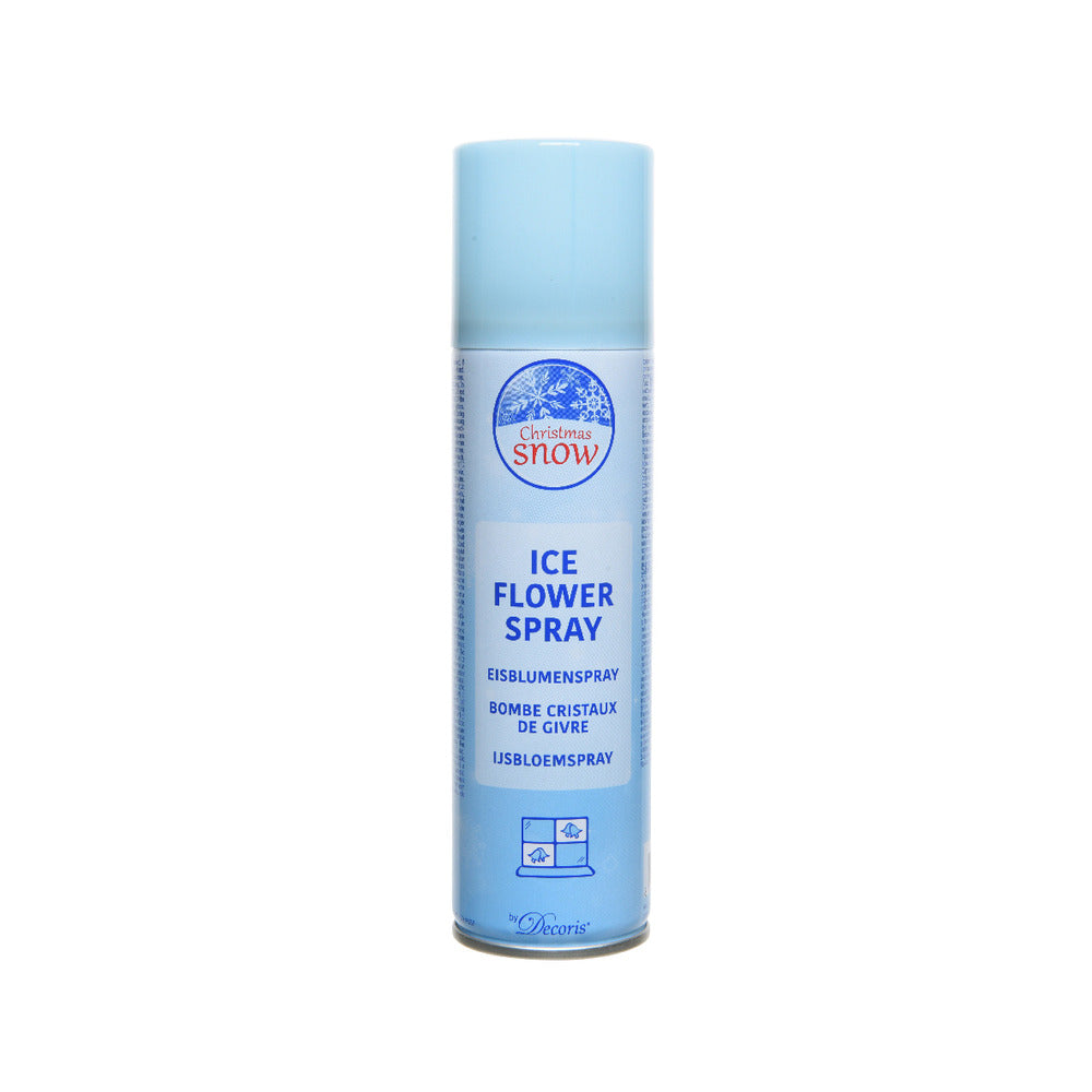 Decoris Ice Flower Spray White 150ml