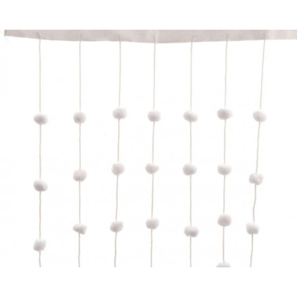 Decoris Fabric Snowball Curtain