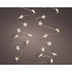 Lumineo BO 20 Micro-Led Star String Light 95cm - Silver/Warm White