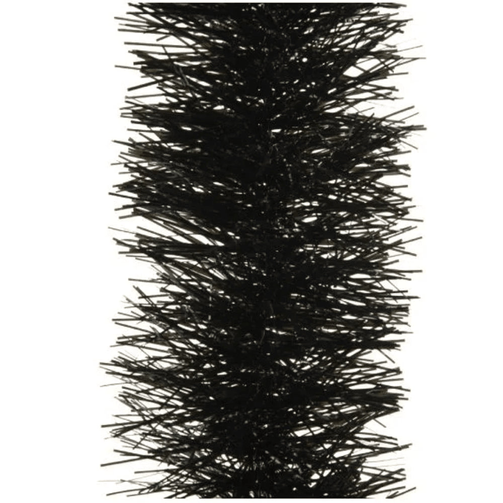 Decoris Tinsel Garland 10 x 270cm - Black