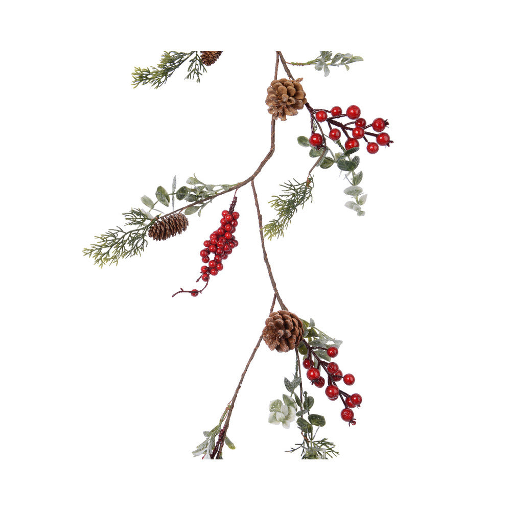 Everlands Pinecone and Berry Garland 125cm