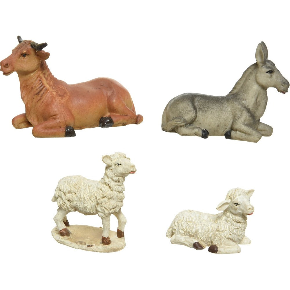 Decoris Polyresin Nativity Animal Set of 4 Pieces 11cm