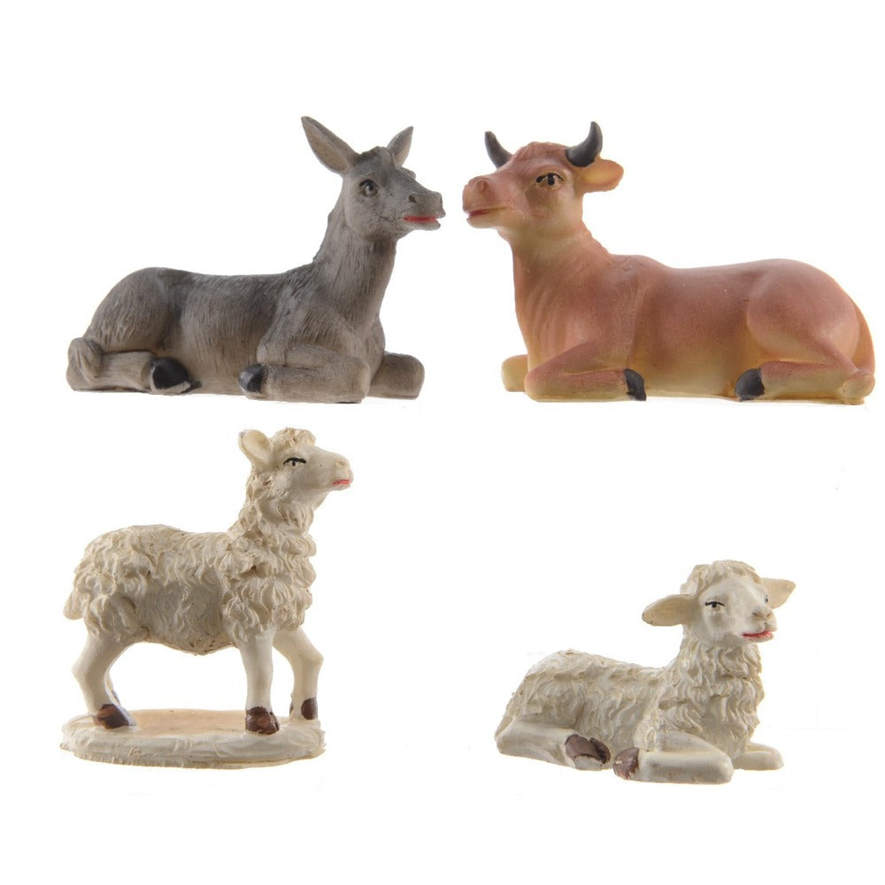 Decoris Polyresin Nativity Animal Set of 4 Pieces 5cm