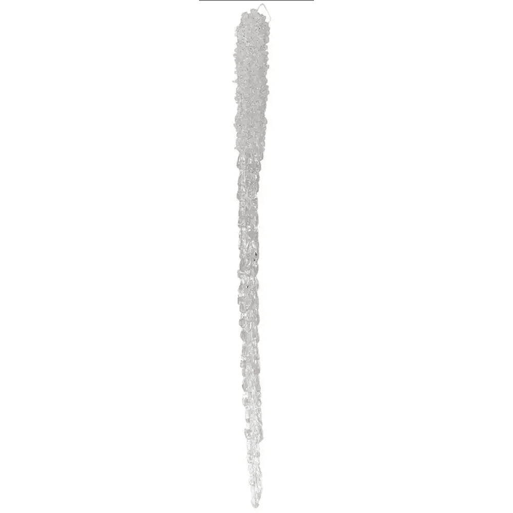 Decoris Plastic Icicle with Glitter 38cm