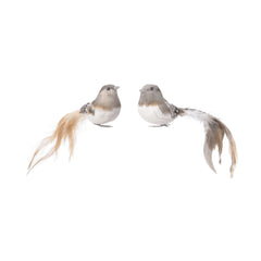 Decoris Clip-On Foam Bird 6 x 18 x 5cm - 2 Assorted