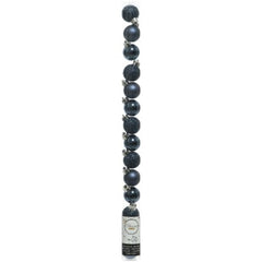 Decoris Shatterproof Baubles Tube of 14 Pieces 3cm - Night Blue