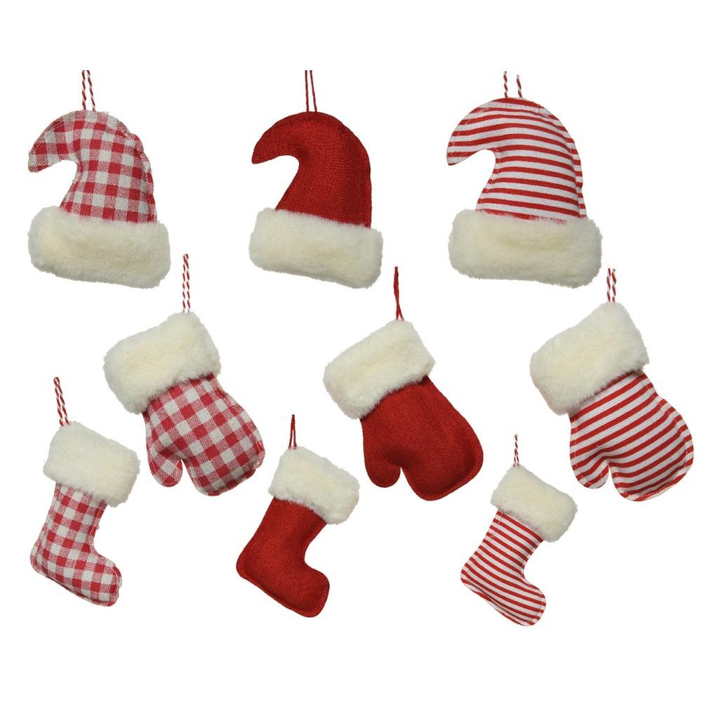 Decoris Hanging Polyester Figure 12cm - 6 Assorted