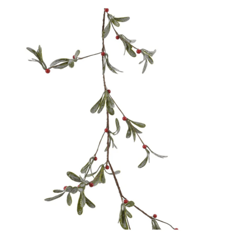 Everlands Leaf Garland with Berries 180cm