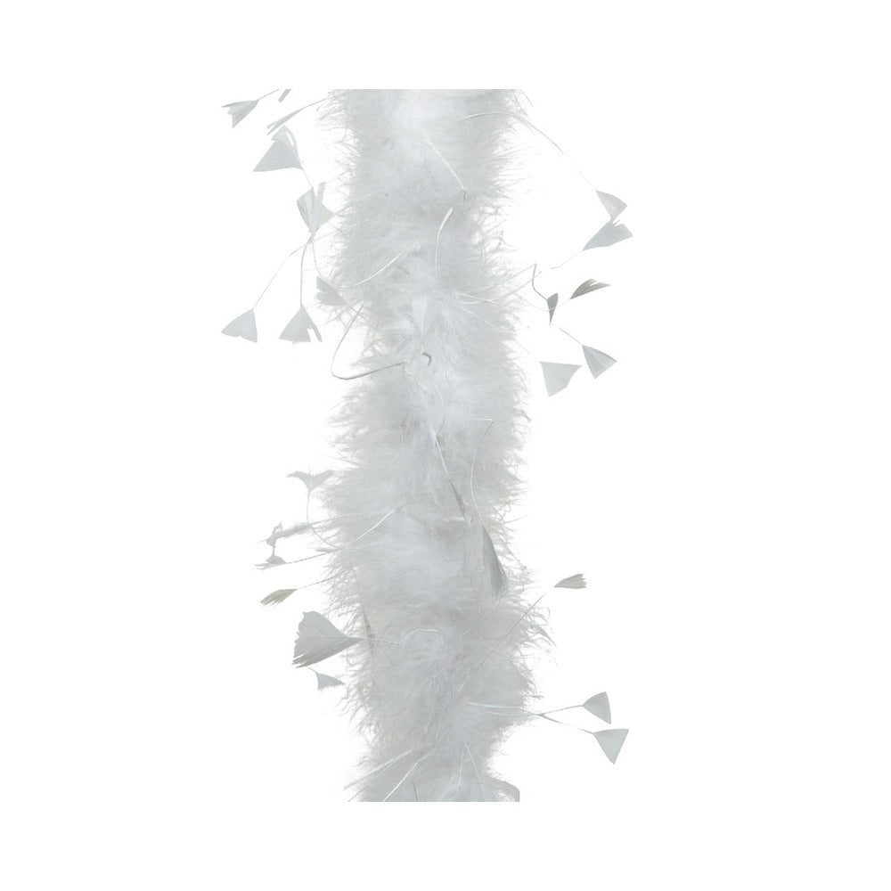 Decoris Feather Boa Garland 15 x 184cm - White