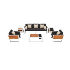 HiGold York 3 Seater Sofa Set - White