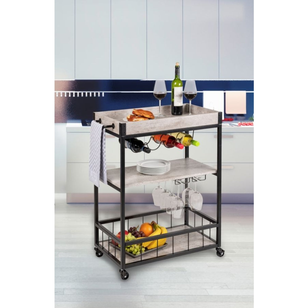 Wenko Kitchen Trolley Rustico