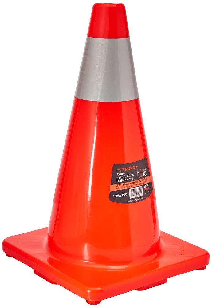 Truper Safety cone With Reflective collar 45cm