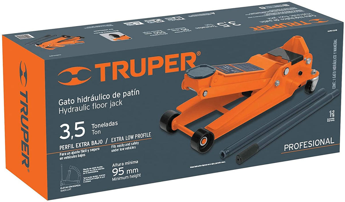 Truper Professional Floor Jack 3.5Ton