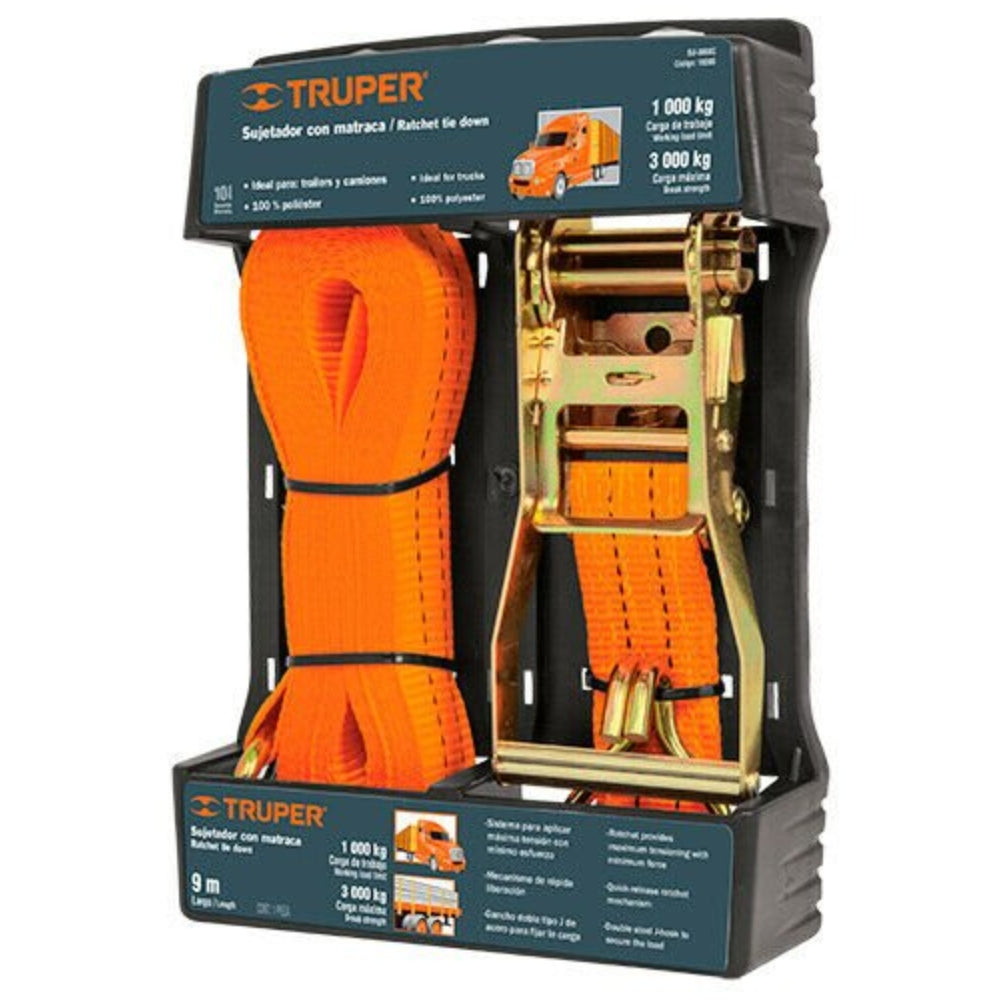 Truper Ratchet Straps 3000Kg