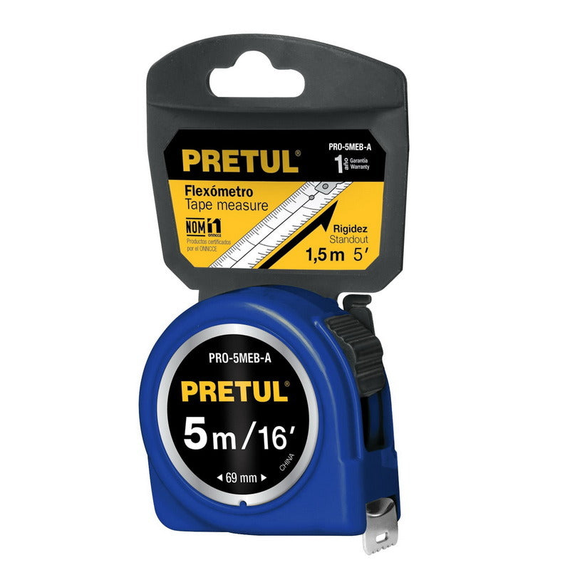 Pretul Measuring Tape 5m Blue