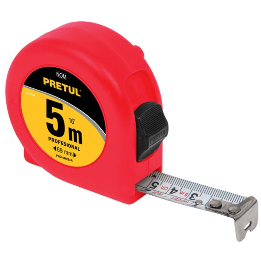 Pretul Measuring Tape 5m - Red