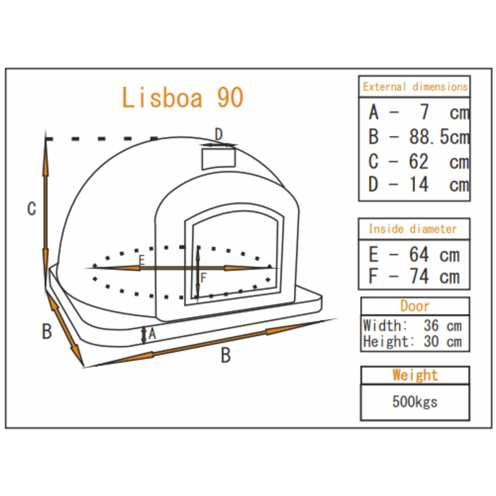 WOOD FIRED OVEN LISBOA 90