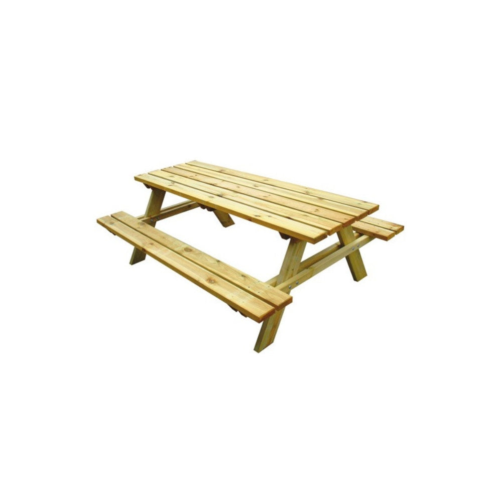 Lasa Wooden Picnic Table with Benches 200 x 148 x H70cm