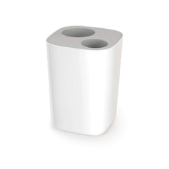 Joseph Joseph Split Bathroom Waste Seperation Bin - Grey/ White