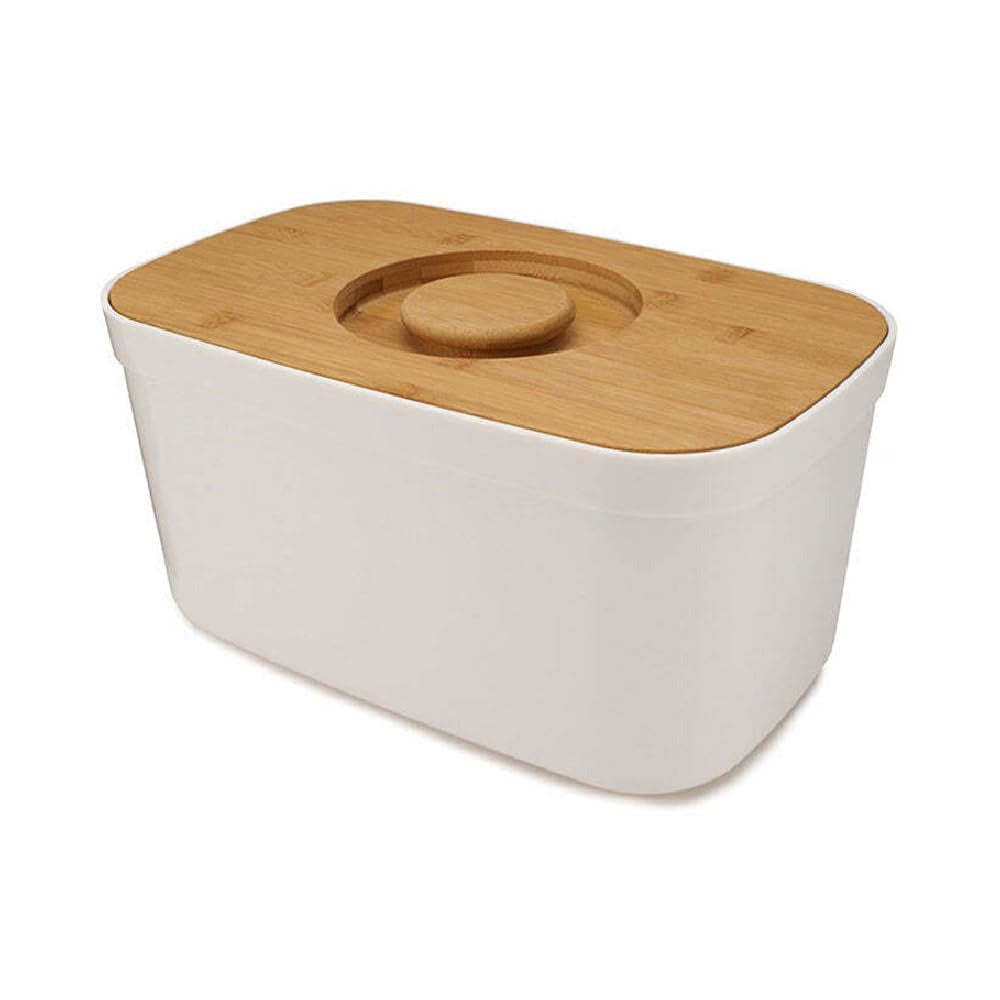 Joseph Joseph Bread Bin with Cutting Board Lid - White