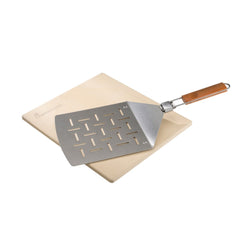 Landmann Pizza Stone 32 x 32cm with Stainless Steel Spatula