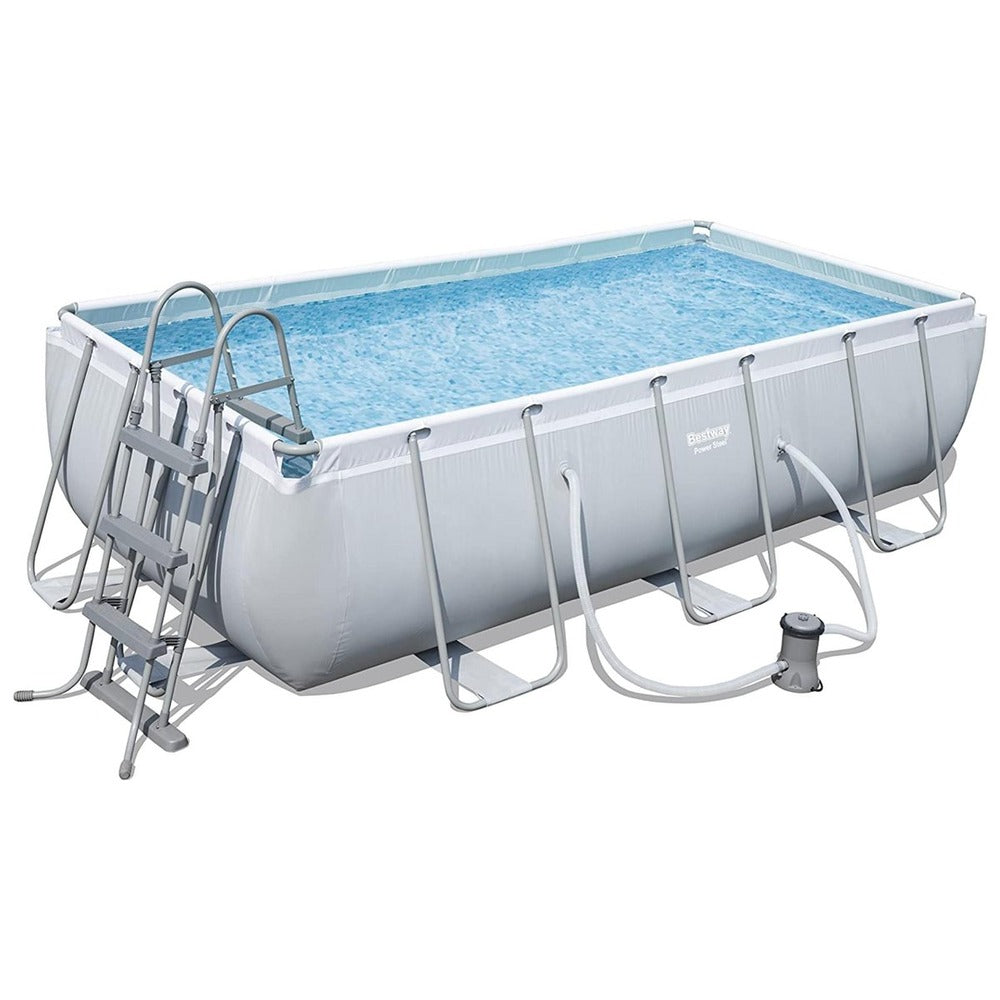 Bestway Power Steel Frame Rectangular Pool Set 404 x 201 x 100cm