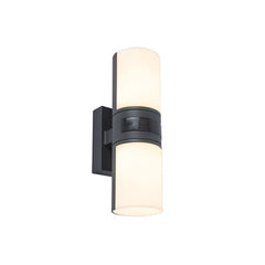 Lutec Cyra Twin Wall Light 15W with Integrated Led 3000K - Dark Grey