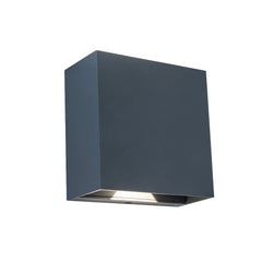 Lutec Gemini Beams Up and Down Wall Light 10W with Integrated Led 4000K - Dark Grey