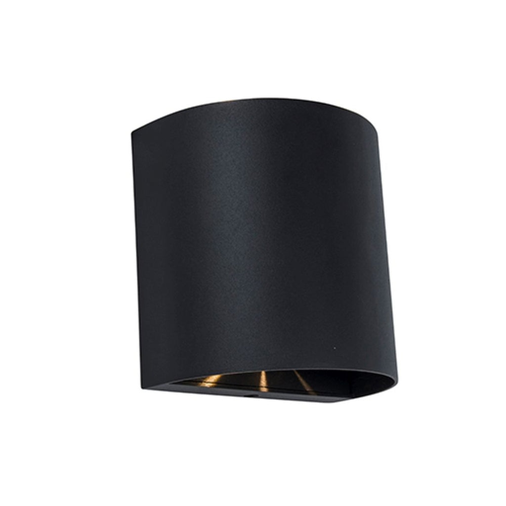 Lutec Gemini Beams Up and Down Wall Light 10W with Integrated Led 3000K - Black