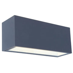 Lutec Gemini Wall Light 17W with Integrated Led 4000K - Dark Grey