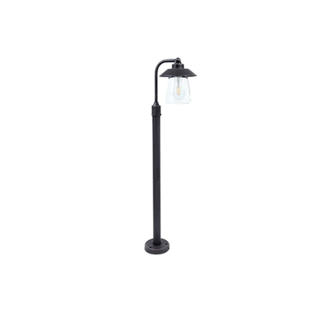 Lutec Cate Garden Lamp 94.5cm with E27 Bulb Holder - Black