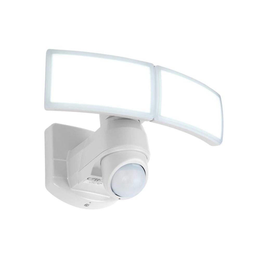Lutec Arc Outdoor Led Light Projector with Sensor White