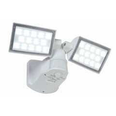 Lutec Peri Security Dual Light 16W with Integrated Led 5000K and Sensor - White