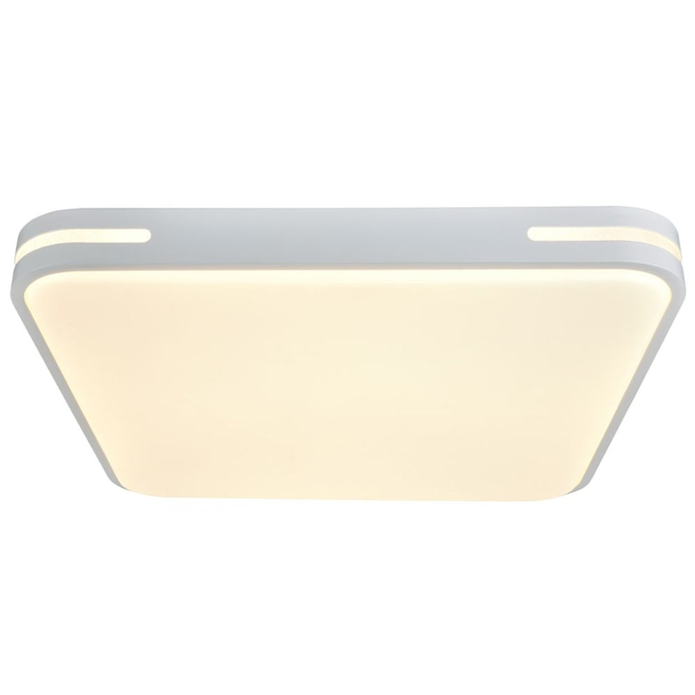 Lutec Tetra Smart Ceiling Light 36.5W with Integrated Led 2700K to 6500K and RGB - White