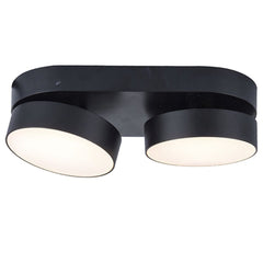 Lutec Stanos Dual Wall or Ceiling Light 6.8W with Integrated Led 2700K to 6500K and RGB - Black