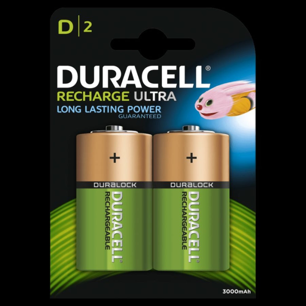 Duracell Rechargeable Ultra D Battery x2 Pieces (3000Mah)