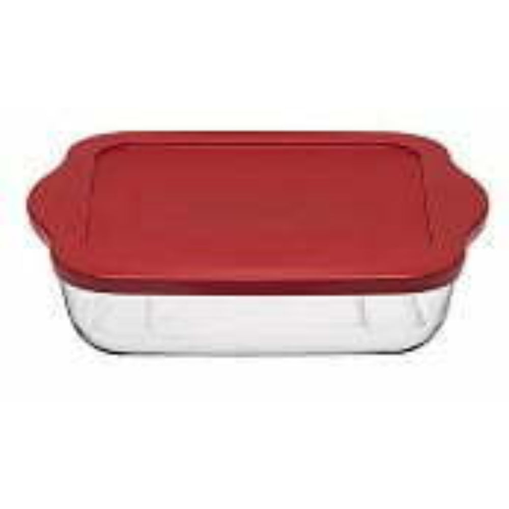 Passabache Casserole Dish with Red Plastic Lid 31.8 x 28.3cm 3.2L