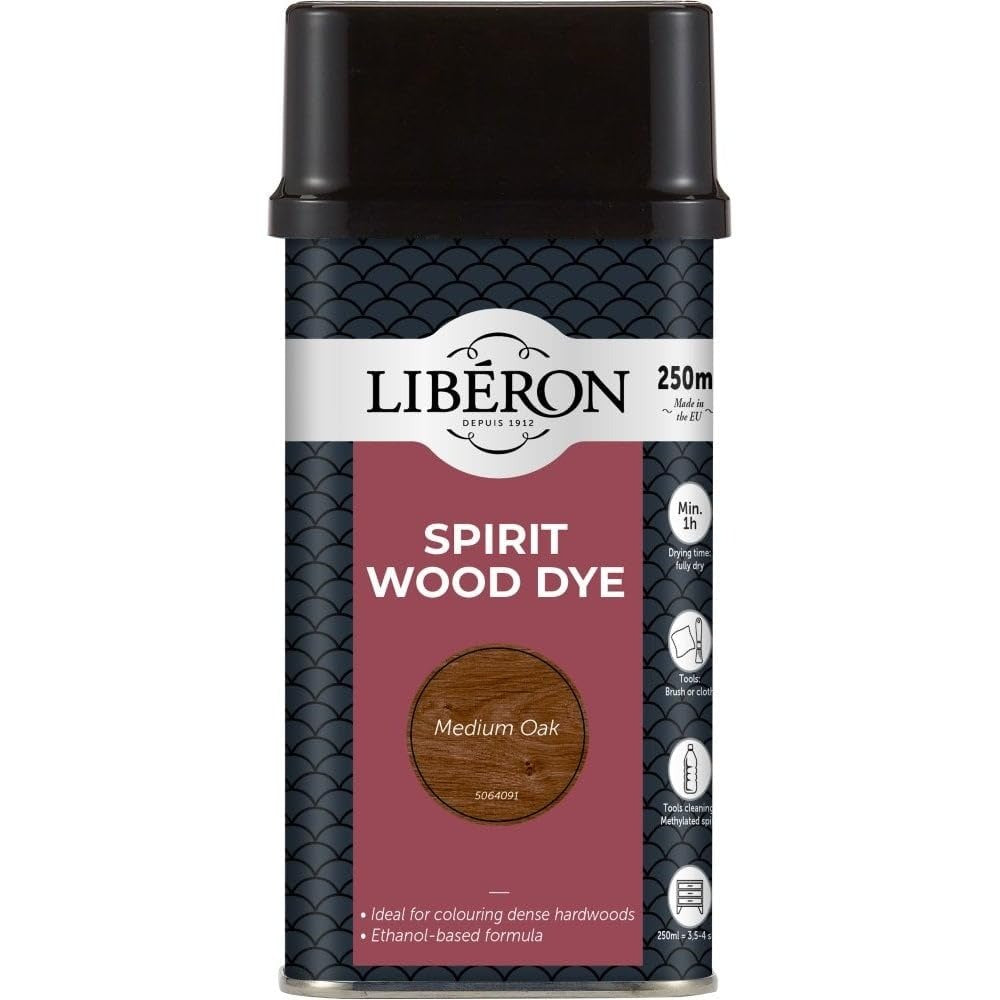 Liberon Spirit Wood Dye 250ml Medium Oak