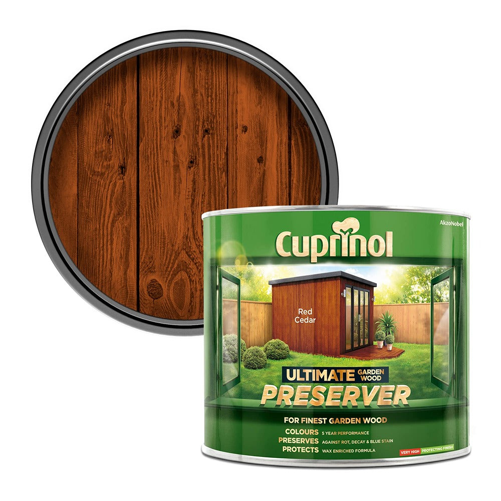 Cuprinol Ultimate Garden Wood Preserver 1L Red Cedar