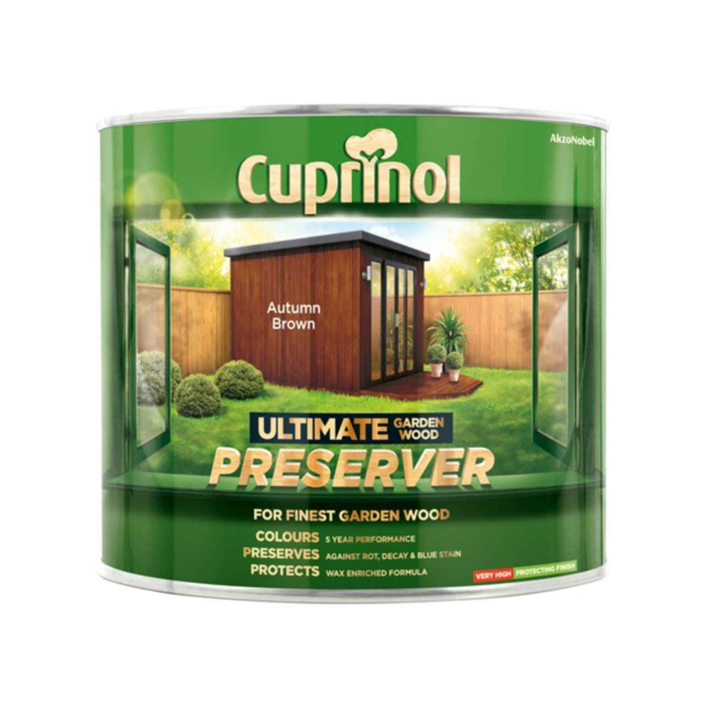 Cuprinol Ultimate Garden Wood Preserver 1L Autumn Brown