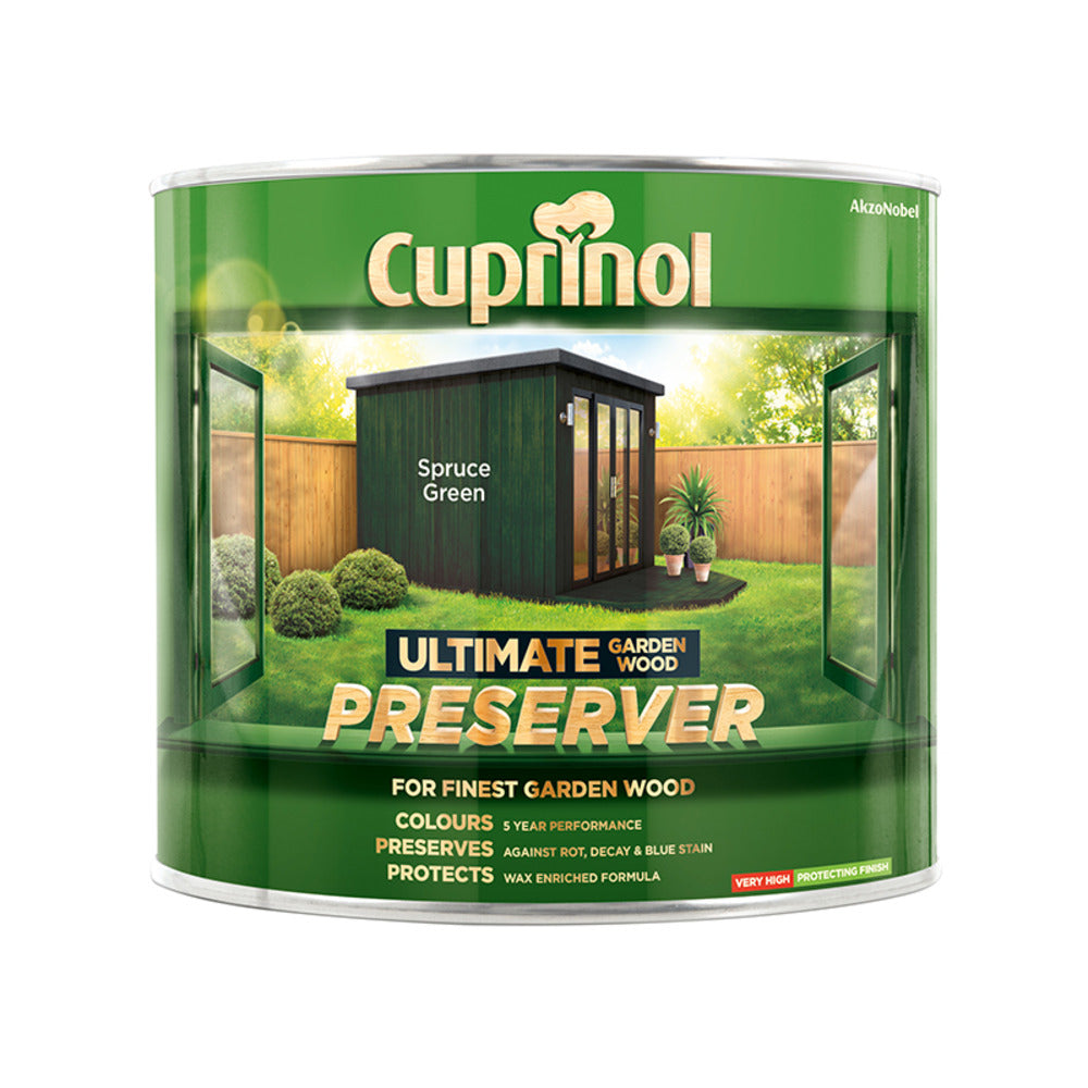 Cuprinol Ultimate Garden Wood Preserver 1L Spruce Green