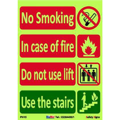 PHOTO-LUM. STICKER IN CASE OF FIRE