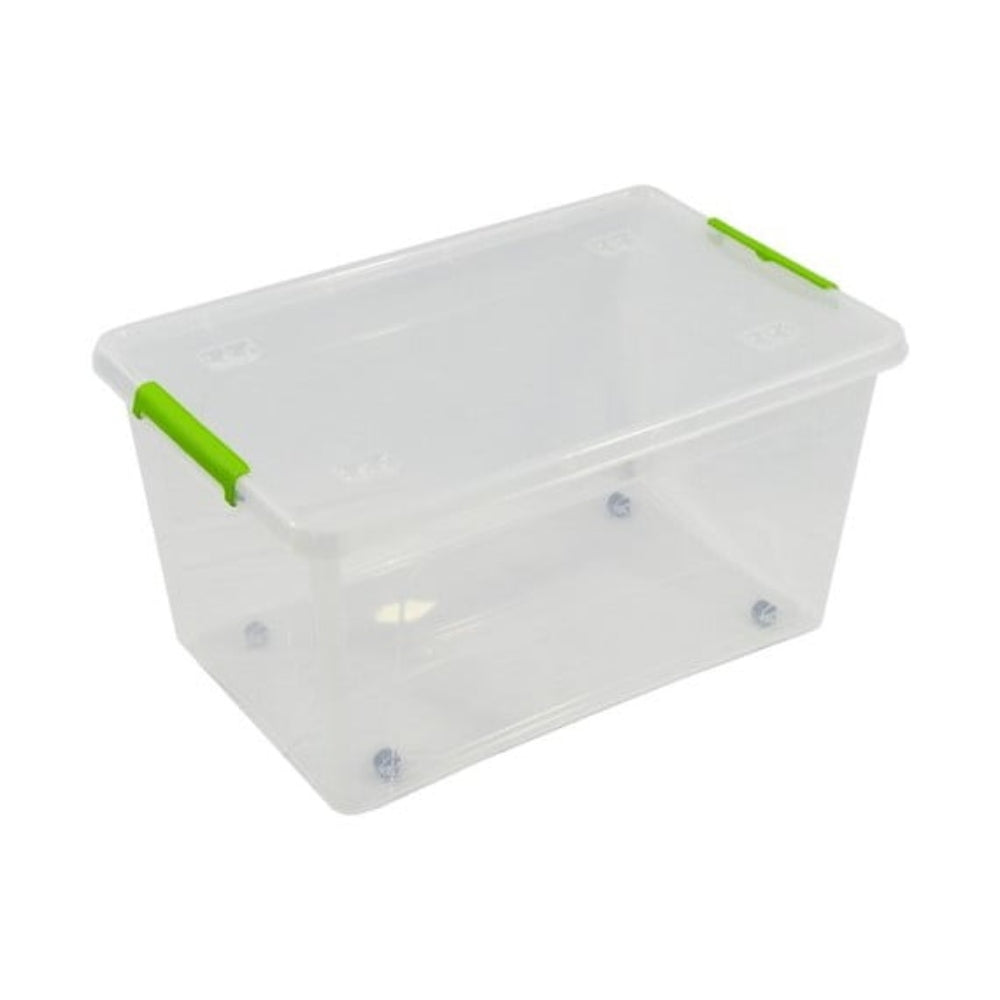 TRANSP.BOX WITH COVER,WHEELS,HOOKS