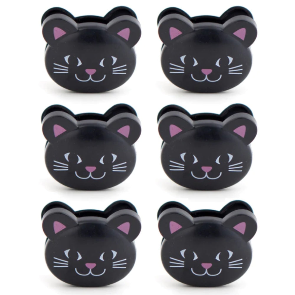 Kikkerland Bag Clips Set of 6 - Cats