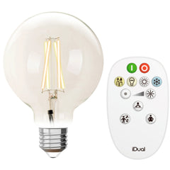 iDual Dimmable Bulb 9W E27 G95 with Remote Control