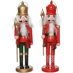 Decoris Hanging Plastic Nutcracker Classic Design 17cm - 2 Assorted