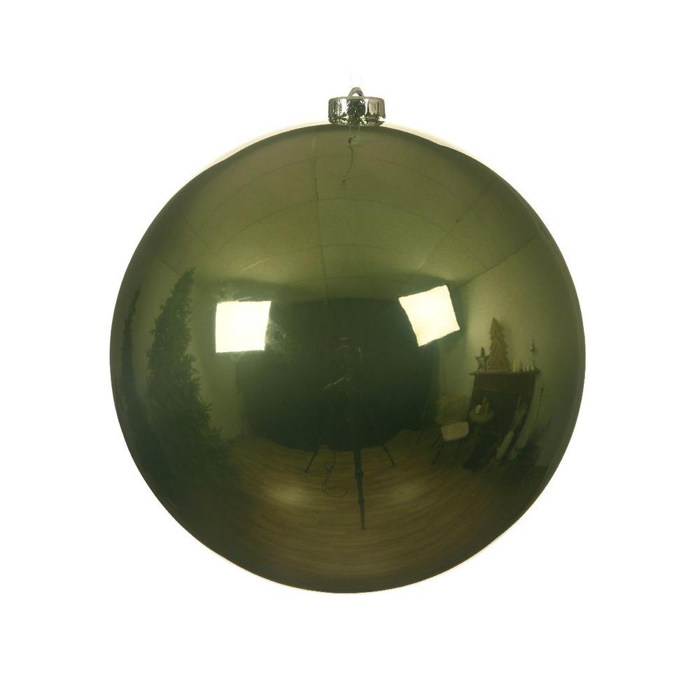 Decoris Shatterproof Bauble 20cm - Moss Green